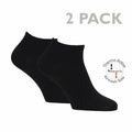 2 pairs of Tamaris bamboo viscose sneaker socks with Thermo Active Airmesh sole